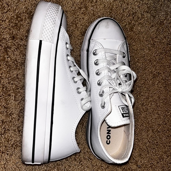 Low top platform leather converse - Picture 4 of 4